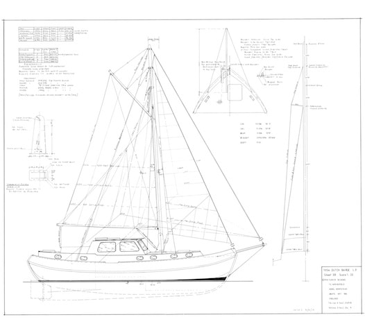 Plans of Huffler 35 and 40 Motor Sailer - Peter Nicholls 